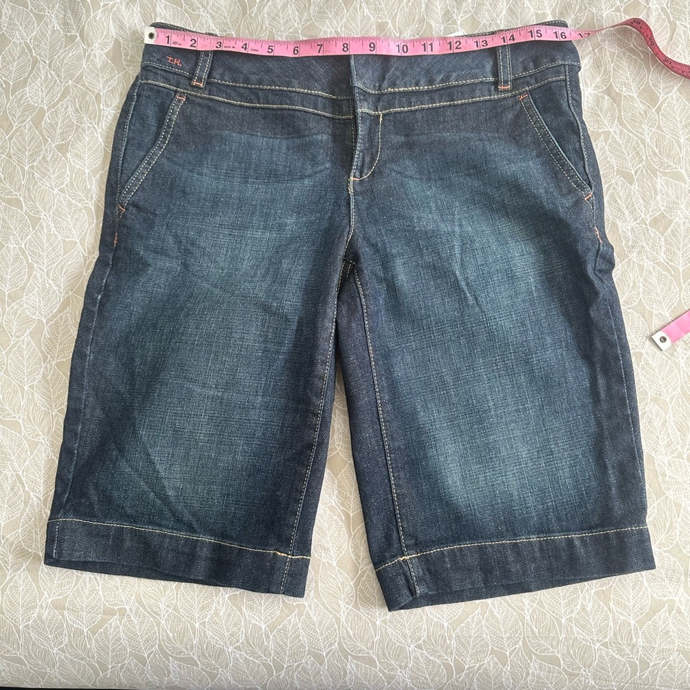 Tommy Hilfiger Bermuda Denim Shorts Size 8 - Picture 3 of 16